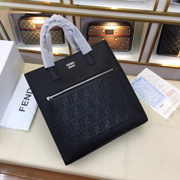 .    The original official website 66426-1 Fendi original single authentic new counter with the same high-end men's casual briefcase   workmanship is super refined and elegant. With imported raw materials cowhide counter