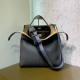 peekaboo upgraded tote bag in soft lychee grain cow   leather.36.13.38cm