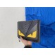 Fendi FendiSmall Monster Cowhide Clutch Men's Clip Bag Envelope Bag Classic Logo with original craftsmanship material Casual and versatile Using exquisite inlaid fine workmanship, in-kind photography Original original fa