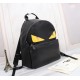 Brand FENDIStyle Yellow Sticker BackpackItem No. 668568Color blackMaterial waterproof nylon fabric   ultra-thousand leatherSize 343814cm (large)273212cm (small)     fendi fendi counter new cloth with microfiber leather b