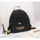 Brand FENDIModel Monogrammed BackpackItem No. 668568Color blackMaterial waterproof nylonSize 343814cm (Large)    Fendi fendi counter new cloth with microfiber leather backpack   fendi small monster backpack upgrade model