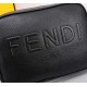 Brand FENDI FendiModel Camera bag with press-studsColor blackSize 23165Material head layer imported litchi cowhide  FENDI pouch Fendi men's bags   super explosive models come to pull, the first layer of lychee grain cowh