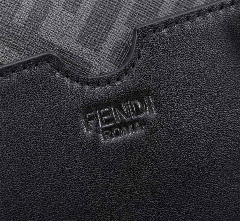 Brand FENDIModel No. PVC Gray Silk Screen Camera BagColor BlackSize 23165Material imported nappa cowhide   double letters PVC  FENDI pouch Fendi men's bag   super explosive models come to pull, head layer nappa cowhide h