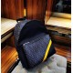 Lot [Top Original] Model 33220-1      Fendi fendi new cloth with leather school bag out of stock   Fendi little monster backpack upgrade   original quality   every detail to follow the foot to the right version of the   