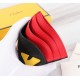 Brand FENDIStyle Cross Stripe Black, Red and Yellow Sticker Card CaseItem No. 2020568Color black   orange redMaterial imported cross grain cowhide leatherSize 10.59FENDI short clip card bag Introduction the latest spring