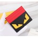 Brand FENDIStyle Cross Stripe Black, Red and Yellow Sticker Card CaseItem No. 2020568Color black   orange redMaterial imported cross grain cowhide leatherSize 10.59FENDI short clip card bag Introduction the latest spring