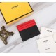 Brand FENDIStyle Cross Stripe Black, Red and Yellow Sticker Card CaseItem No. 2020568Color black   orange redMaterial imported cross grain cowhide leatherSize 10.59FENDI short clip card bag Introduction the latest spring