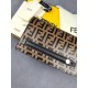 Brand FENDIDescription silkscreen clutch bagItem No. 768568Color BrownMaterial imported nappa leatherSize 23155F family Fendi clutch bag in calf leather with metallic BAG BUGS eye motif and matching color trim, 3 interio