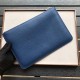 Cool [Delight] Soft Feel Leather Envelope Clutch #3D Silkscreen Double F Logo, Minimalist Style. 30-20cm