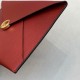 Geometric flap Fis Envelope bag, simple but not monotonous,   Cowhide palm grain 22.5x16x