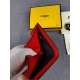 Brand FENDIStyle Crosshatch Yellow ClipItem No. 968568Color black   egg yolkSize 129.52Material imported cross grain cowhide on the surface, red microfiber lining, delicate feelFENDI short clip wallet Introduction 20 yea