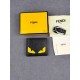 Brand FENDIStyle Crosshatch Yellow ClipItem No. 968568Color black   egg yolkSize 129.52Material imported cross grain cowhide on the surface, red microfiber lining, delicate feelFENDI short clip wallet Introduction 20 yea