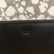 Upgraded Clutch   Thin black calf leather clutch bag decorated with black and white Bag Bugs eye shape embossed inlays. Zipper closure. F logo on the back. Add a wristlet for added practicality. Made in Italy Size 29x19x