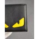 Brand FENDIStyle Yellow Sticker ClipItem No. 968568Color black   lemon yellowSize 129.52Material large surface with imported first layer of Napa cowhide, lining with red sheepskin, feel delicateFENDI short clip wallet In