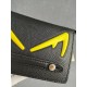 Brand FENDI FendiModel No. Yellow F Clutch Bag for MenItem No. 768568Color black   egg yolkMaterial first layer imported litchi grain cowhide leatherSize 23155F family Fendi clutch bag in calf leather with metallic BAG B