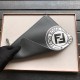 Cool [Delightful] Soft Feel Leather Envelope Clutch Gray #3D Silkscreen Double F Logo, Minimalist Style. 30-20cm