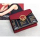 FENDI small flat wallet with double opening for use, stylized with details in the shape of the latest logo F. size 9.5 x 7 x 2 cm - (box gift bag)Model No. 0261