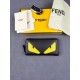 Brand FENDIStyle Single pull with yellow stickerItem No. 868568Color black   lemon yellowSize 19.510.53Material imported head layer Napa cowhide, red sheepskin lining, delicate feelFENDI zipper wallet Introduction spring