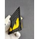 Brand FENDIStyle Stitched Yellow Sticker Card CaseItem No. 2020568Color black   stone pattern yellowMaterial first layer imported Lychee grain cowhide leatherSize 10.59FENDI short clip card bag Introduction 20 years of s