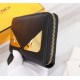 Brand FENDIStyle Single Pull with Gold Iron PieceItem No. 868568Color black golden ironSize 19.510.53Material imported head layer nappa cowhide on the surface, black sheepskin lining, delicate feelFENDI zipper wallet Int