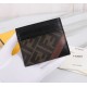 Brand FENDIStyle PVC Brown Card CaseItem No. 2020568Color blackMaterial imported nappa leather   double letters PVCSize 10.59FENDI short clip card bag Introduction the latest spring and summer card bag, using the first l