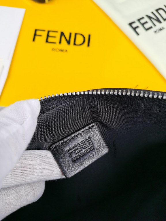 Brand FENDIModel Fendi ClutchItem No. 168568Color black   minkSize 30202cmMaterial first layer imported cross grain cowhide leather  FENDI pouch Fendi handbag   super explosive models come to pull, head imported cross gr