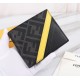 Brand FENDIStyle PVC yellow clipItem No. 968568Color GreySize 129.52Material Imported head layer Napa cowhide   double letters PVC, black sheepskin lining, delicate feelFENDI short clip wallet Introduction spring and sum