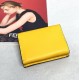 FENDI small flat wallet with double opening for use, stylized with details in the shape of the latest logo F. size 9.5 x 7 x 2 cm - (box gift bag)Model No. 0261