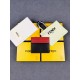 Brand FENDIStyle Black, Red and Yellow Sticker Card CaseItem No. 2020568Color Black RedMaterial First layer imported Napa cow leatherSize 10.59FENDI short clip card bag Introduction 20 years of spring and summer of the l