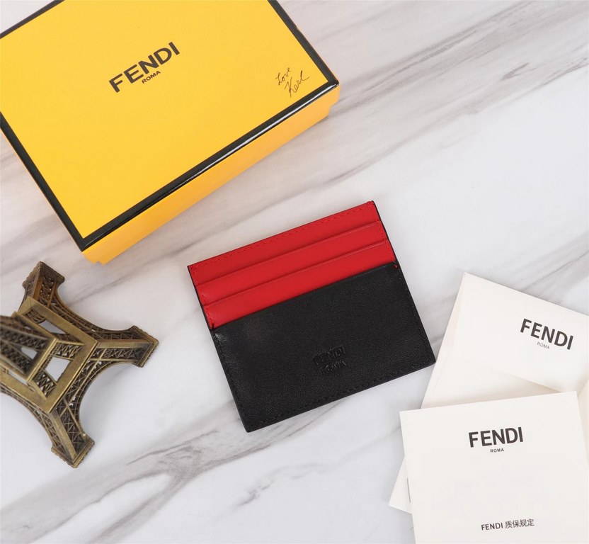 Brand FENDIStyle Yellow Card CaseItem No. 2020568Color blackMaterial imported nappa cowhide leatherSize 10.59FENDI short clip card bag Introduction the latest spring and summer card bag, using the first layer of imported