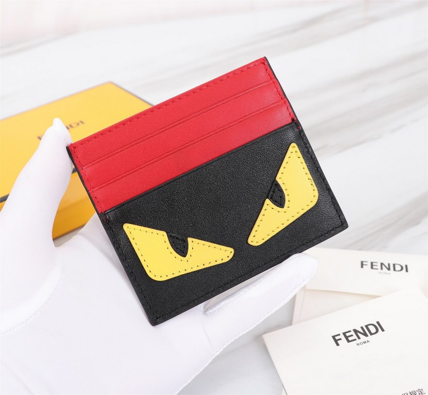 Brand FENDIStyle Yellow Card CaseItem No. 2020568Color blackMaterial imported nappa cowhide leatherSize 10.59FENDI short clip card bag Introduction the latest spring and summer card bag, using the first layer of imported