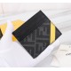 Brand FENDIStyle PVC Yellow Card CaseItem No. 2020568Color blackMaterial imported nappa leather   double letters PVCSize 10.59FENDI short clip card bag Introduction the latest spring and summer card bag, using the first 