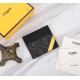 Brand FENDIStyle PVC Yellow Card CaseItem No. 2020568Color blackMaterial imported nappa leather   double letters PVCSize 10.59FENDI short clip card bag Introduction the latest spring and summer card bag, using the first 