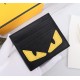 Brand FENDIStyle Black Card CaseItem No. 2020568Color Black Lemon YellowMaterial First layer imported nappa cow leatherSize 10.59FENDI short clip card bag Introduction 20 years of spring and summer of the latest handbag,