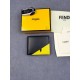 Brand FENDIStyle Yellow clipItem No. 968568Color black   lemon yellowSize 129.52Material large surface with imported first layer of Napa cowhide, lining with yellow sheepskin, feel delicateFENDI short clip wallet Introdu