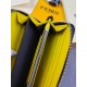 Brand FENDI FendiModel LitchiItem No. 868568Color black   lemon yellowSize 19.510.53Material large surface with imported first layer litchi grain cowhide   nappa cowhide, lining with yellow sheepskin, feel delicateFENDI 