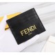 Brand FENDIStyle Monogrammed Card CaseItem No. 2020568Color BlackMaterial imported nappa cowhide leatherSize 10.59FENDI short clip card bag Introduction the latest spring and summer card bag, using the first layer of imp