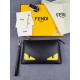 Brand FENDIStyle 9216 YellowItem No. 9216Color black   lemon yellowMaterial imported nappa leatherSize 2616.56Fenjia new light fluorescent yellow eyes thick section leather cow clutch bag, large capacity, decorated with 