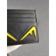 Brand FENDI FendiStyle Yellow F Card CaseItem No. 2020568Color black   lemon yellowMaterial imported nappa cowhide leatherSize 10.59FENDI short clip card bag Introduction 20 years of spring and summer of the latest handb