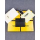 Brand FENDI FendiStyle Yellow F Card CaseItem No. 2020568Color black   lemon yellowMaterial imported nappa cowhide leatherSize 10.59FENDI short clip card bag Introduction 20 years of spring and summer of the latest handb