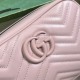 .  Packaged in a full set of original green boxes GG Marmont Collection Quilted Shoulder Backpack.The GGG Marmont collection embraces Gucci's modern approach to handbag design each season. This sturdy shoulder bag is cra