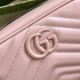 .   With a full set of original green box packaging  GG Marmont series mini shoulder bag. With its recognizable quilted fabrics and double G-shaped hardware, the GG Marmont bag has become a symbol of the brand. The class