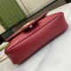 .   with a full set of original green box packaging   [New] GG Marmont series of ultra-mini handbags. Made of burgundy quilted V-shaped leather, this ultra-mini handbag is embellished with classic double G logo antique g