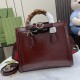 .   with a full set of original green box packaging   [New] Gucci Diana series small tote bag, burgundy color tone for the Gucci Diana series of stylized strong bag single injected a soft breath, and bamboo handle and we