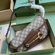 .   With a full set of original green box packaging  Gucci Horsebit 1955 collection small shoulder bag. The brand honors the 70th anniversary of the horsebit accessory with a fresh take on the iconic design and silhouett