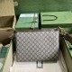 .   with full original green box packaging   interlocking double G messenger bag.Drawing on vintage travel inspiration, the brown GG Supreme canvas luggage from Gucci's latest collection pays homage to Mr. Guccio Gucci's