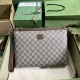 .   with full original green box packaging   interlocking double G messenger bag.Drawing on vintage travel inspiration, the brown GG Supreme canvas luggage from Gucci's latest collection pays homage to Mr. Guccio Gucci's