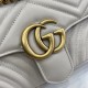 .   with a full set of original green box packaging   original leather [New] GG Marmont series quilted mini handbag. This GG Marmont series mini handbag is made of highly recognizable shape, neutral light beige quilted V