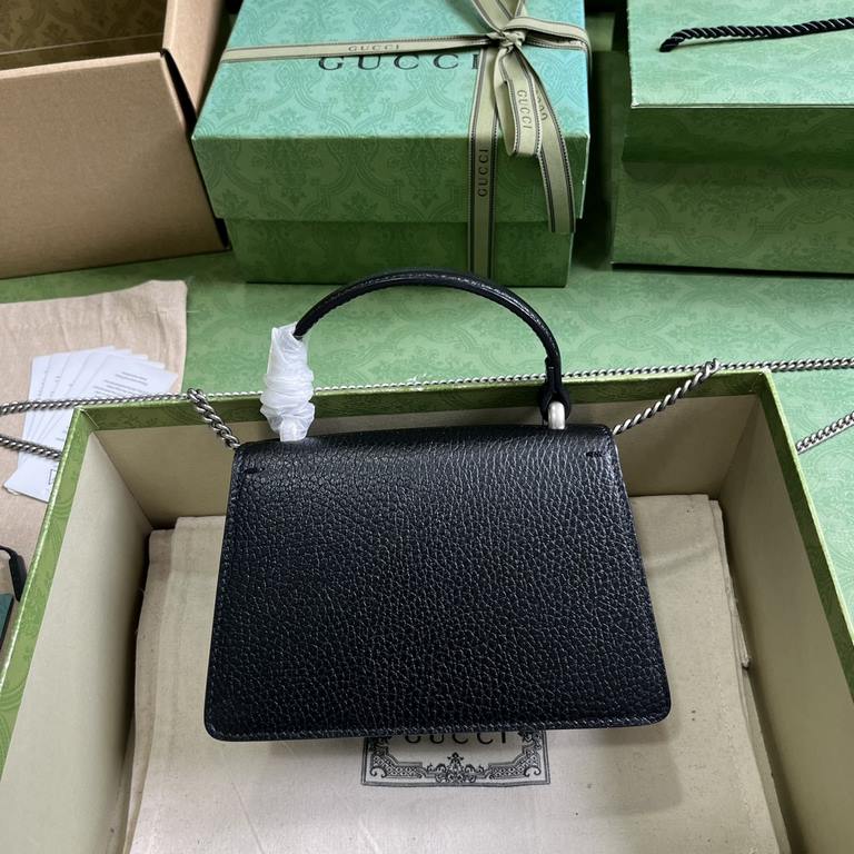 .   with a full set of original green box packaging  Dionysus series mini handbag.CAOGN 11552023 early fall collection of this Dionysus series of handbags to the interpretation of the mini shape, black leather craftsmans