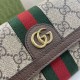 .   Comes with a full set of original green box packaging  Ophidia Collection GG Long Wallet. Introduced in the 1970s, the GG logo evolved from the early Gucci diamond diamond check pattern that began in the 1930s. This 